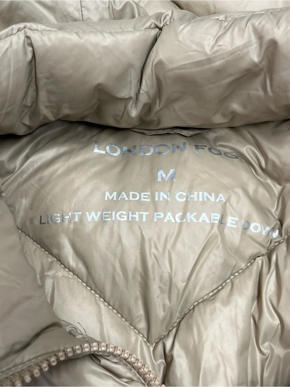 London Fog Packable Down Jacket size medium
